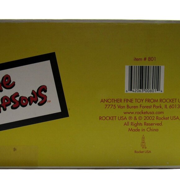 VINTAGE SIMPSONS Moe's Tavern Pool Game Tin Toy 2002 Collectible Wind-Up Action - Picture 10 of 13